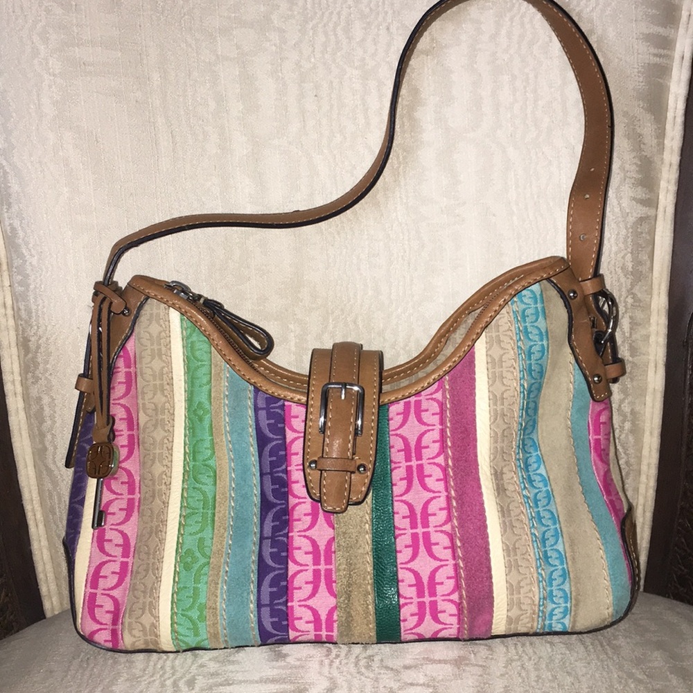 Fossil Signature Canvas Satchel - image 1